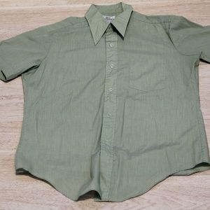 Vintage Bud Berma Mens Button Up Shirt Size 16